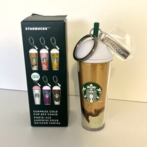 Starbucks Mini Cold Cup Keychain Cocoa Gold Limited Edition Spring ‘25 Blind Box